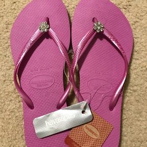 Havianas Rhinestone Flip Flops  (Women's)